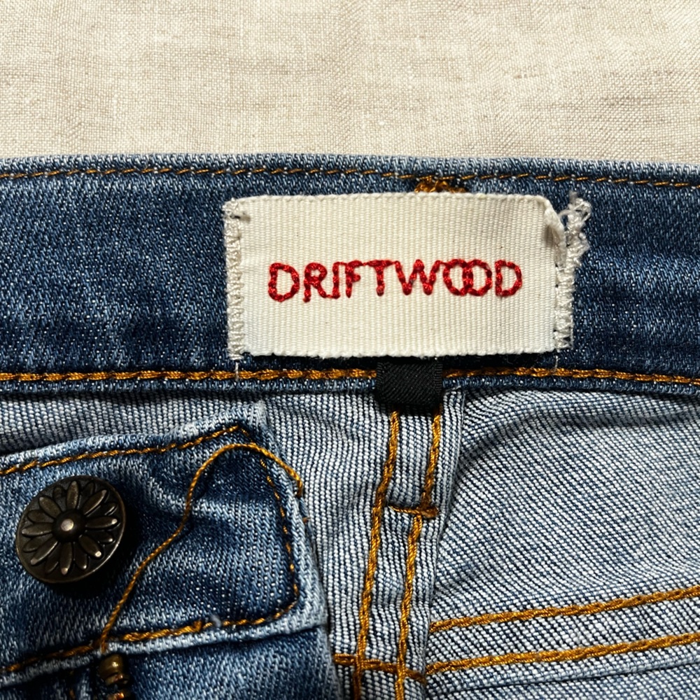 DRIFTWOOD Blue Embroiderd Detail Jeans - Picture 3 of 4